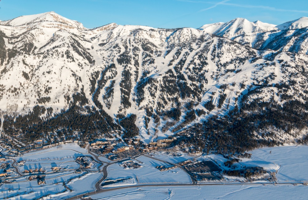 Teton Village With The Ski Area Behind SkiBookings